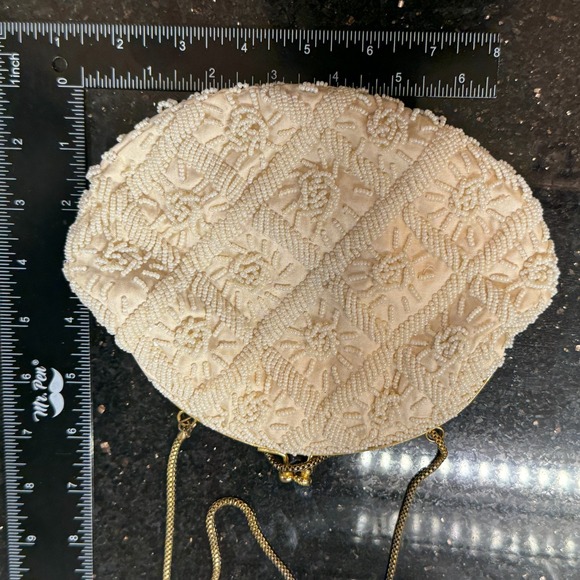 Vintage Handmade Beaded Sequin Wristlet Clutch Evening Purse – Made in Hong Kong - Picture 10 of 12